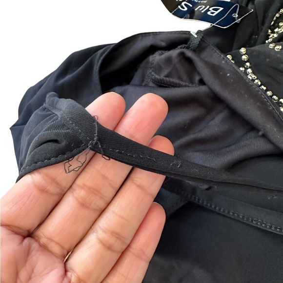 Blue Sage Beaded High Neckline Dress - Picture 5 of 5